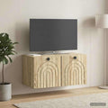 vidaXL Szafka RTV montowana na ścianie dąb Sonoma 59,5 x 31 x 30 cm
