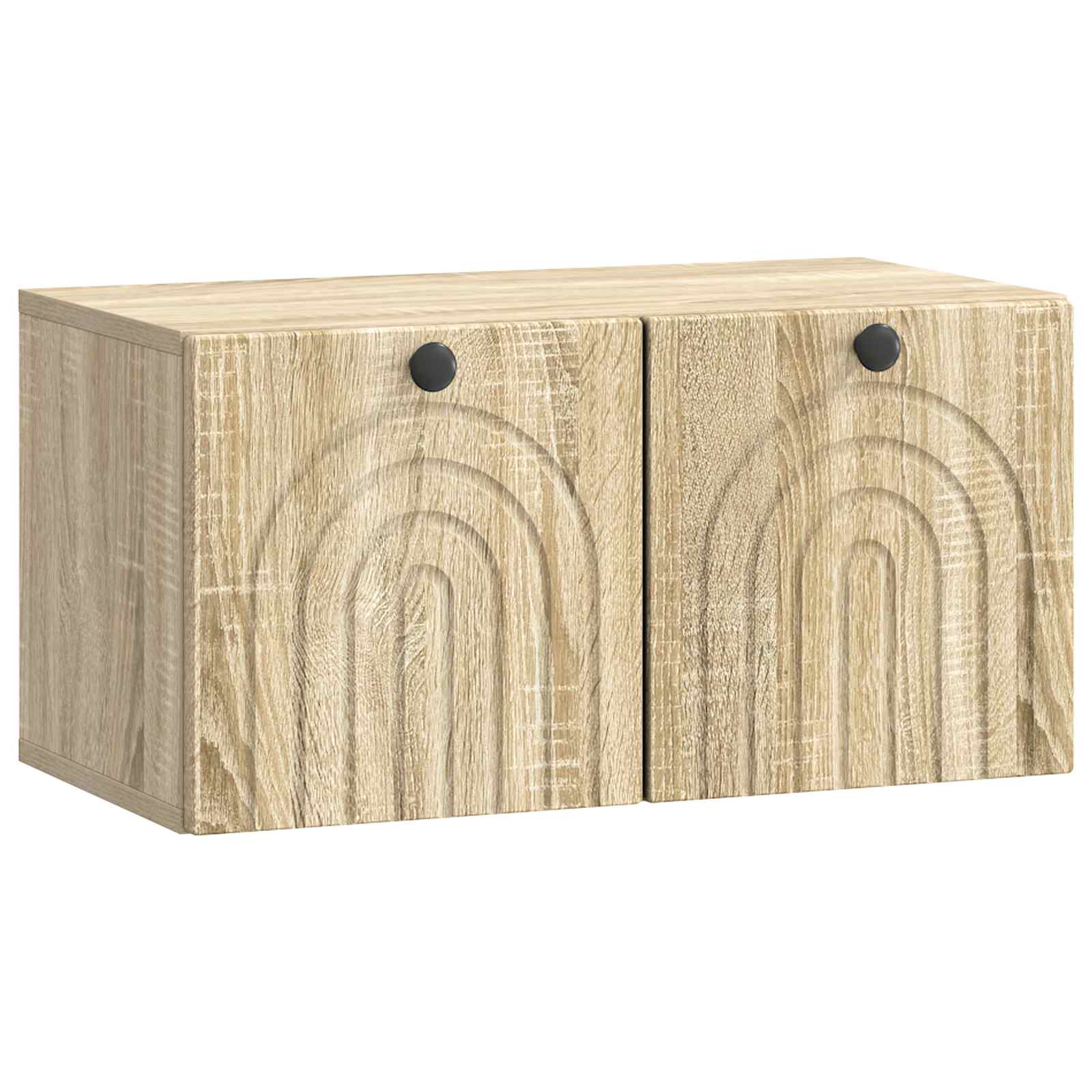 vidaXL Szafka RTV montowana na ścianie dąb Sonoma 59,5 x 31 x 30 cm