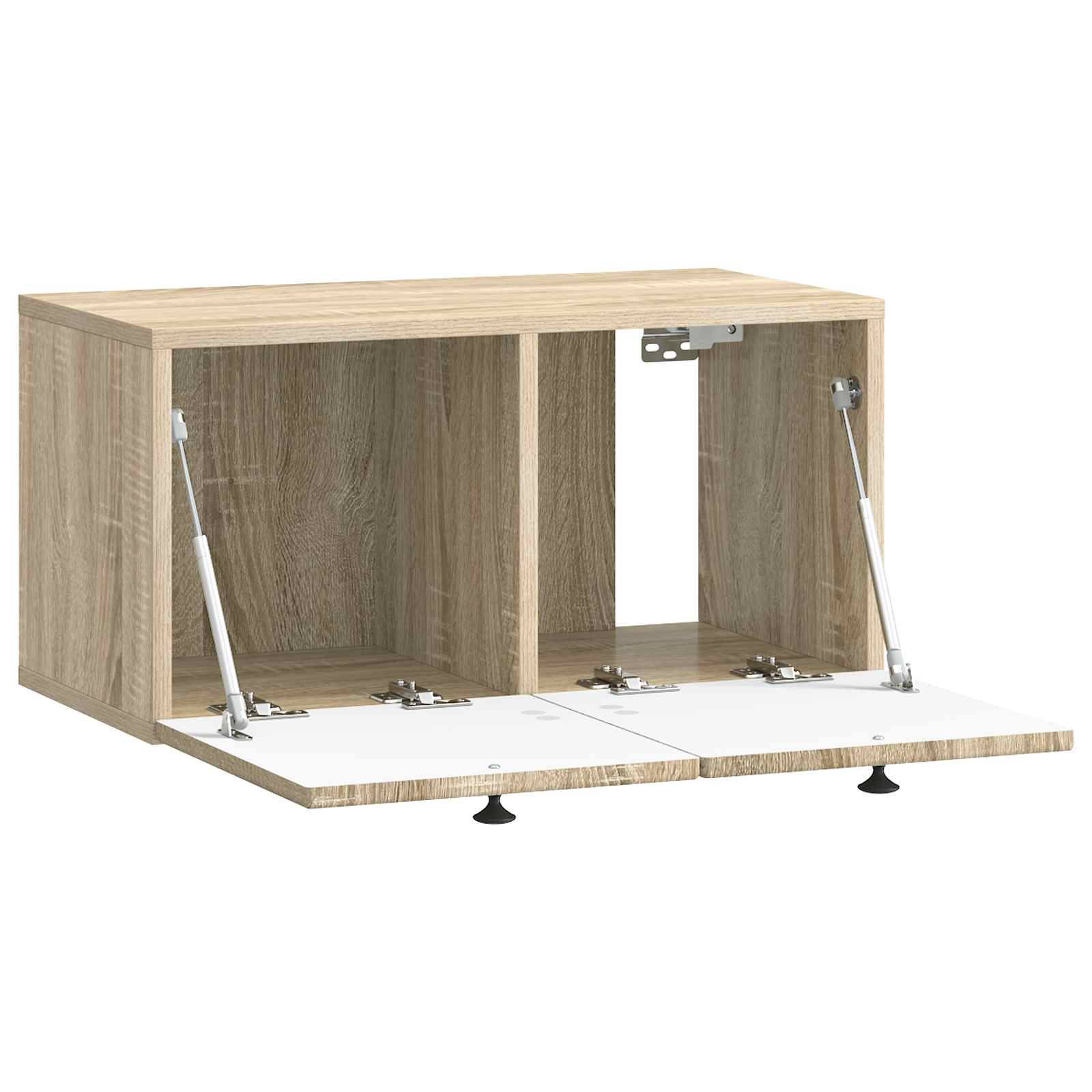 vidaXL Szafka RTV montowana na ścianie dąb Sonoma 59,5 x 31 x 30 cm