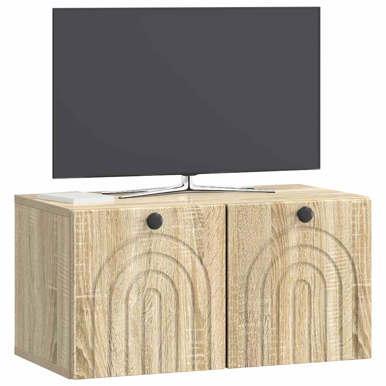 vidaXL Szafka RTV montowana na ścianie dąb Sonoma 59,5 x 31 x 30 cm
