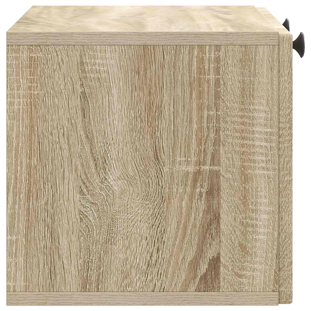 vidaXL Szafka RTV montowana na ścianie dąb Sonoma 59,5 x 31 x 30 cm