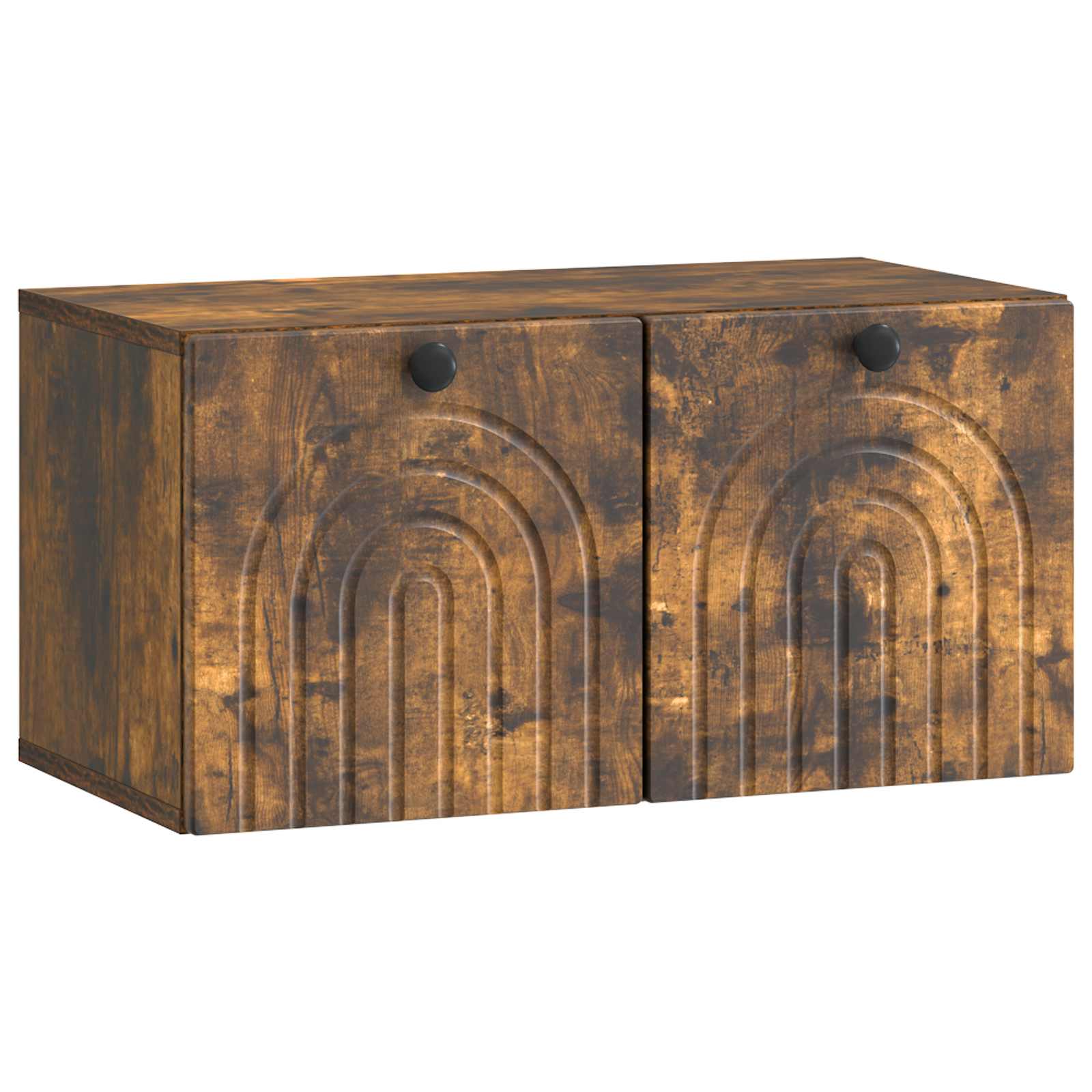 vidaXL Szafka RTV montowana na ścianie Dąb wędzony 59,5 x 31 x 30 cm
