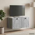 vidaXL Szafka RTV montowana na ścianie Szary Sonoma 59,5 x 31 x 30 cm