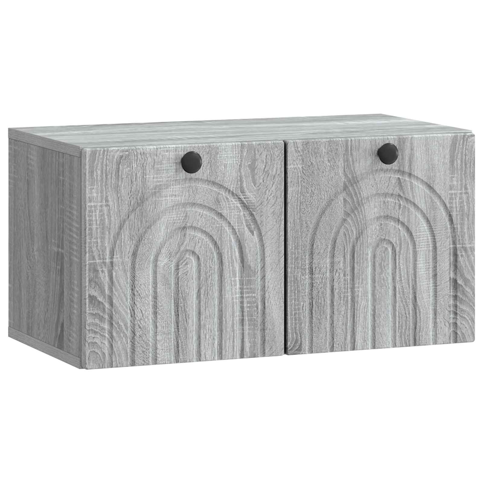 vidaXL Szafka RTV montowana na ścianie Szary Sonoma 59,5 x 31 x 30 cm