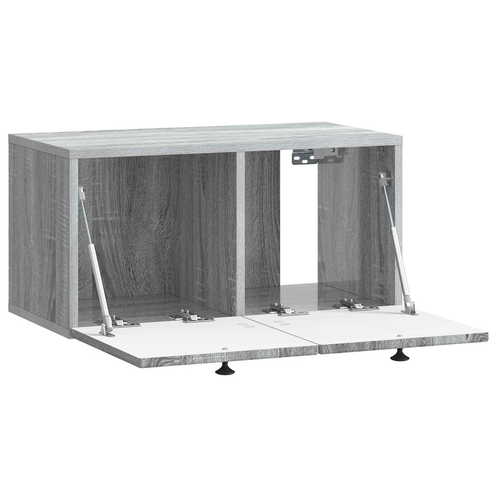 vidaXL Szafka RTV montowana na ścianie Szary Sonoma 59,5 x 31 x 30 cm
