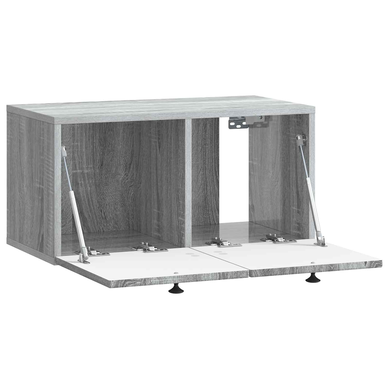 vidaXL Szafka RTV montowana na ścianie Szary Sonoma 59,5 x 31 x 30 cm