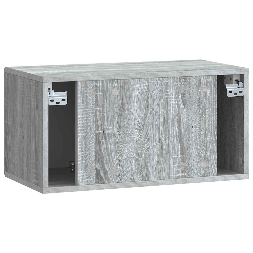 vidaXL Szafka RTV montowana na ścianie Szary Sonoma 59,5 x 31 x 30 cm