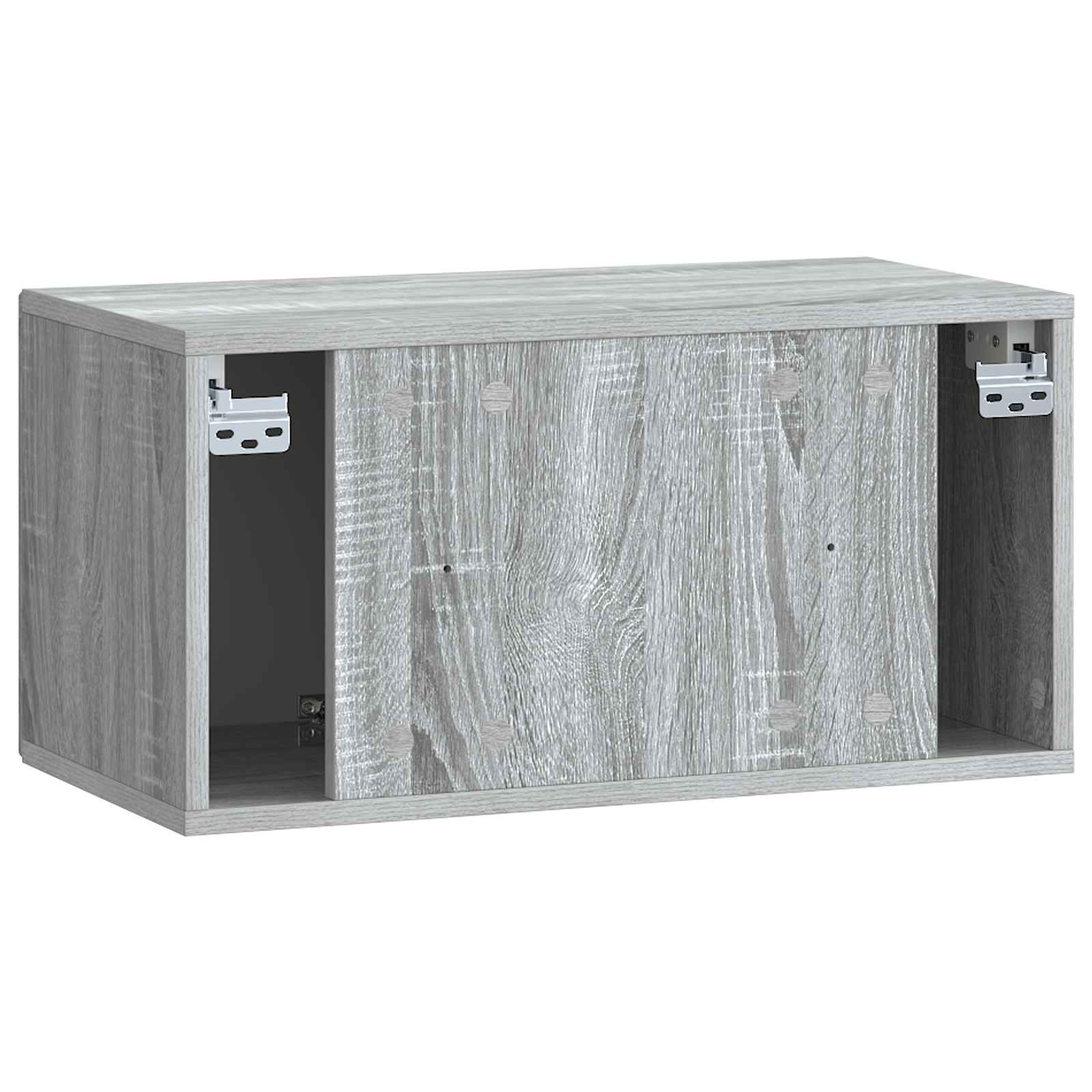 vidaXL Szafka RTV montowana na ścianie Szary Sonoma 59,5 x 31 x 30 cm
