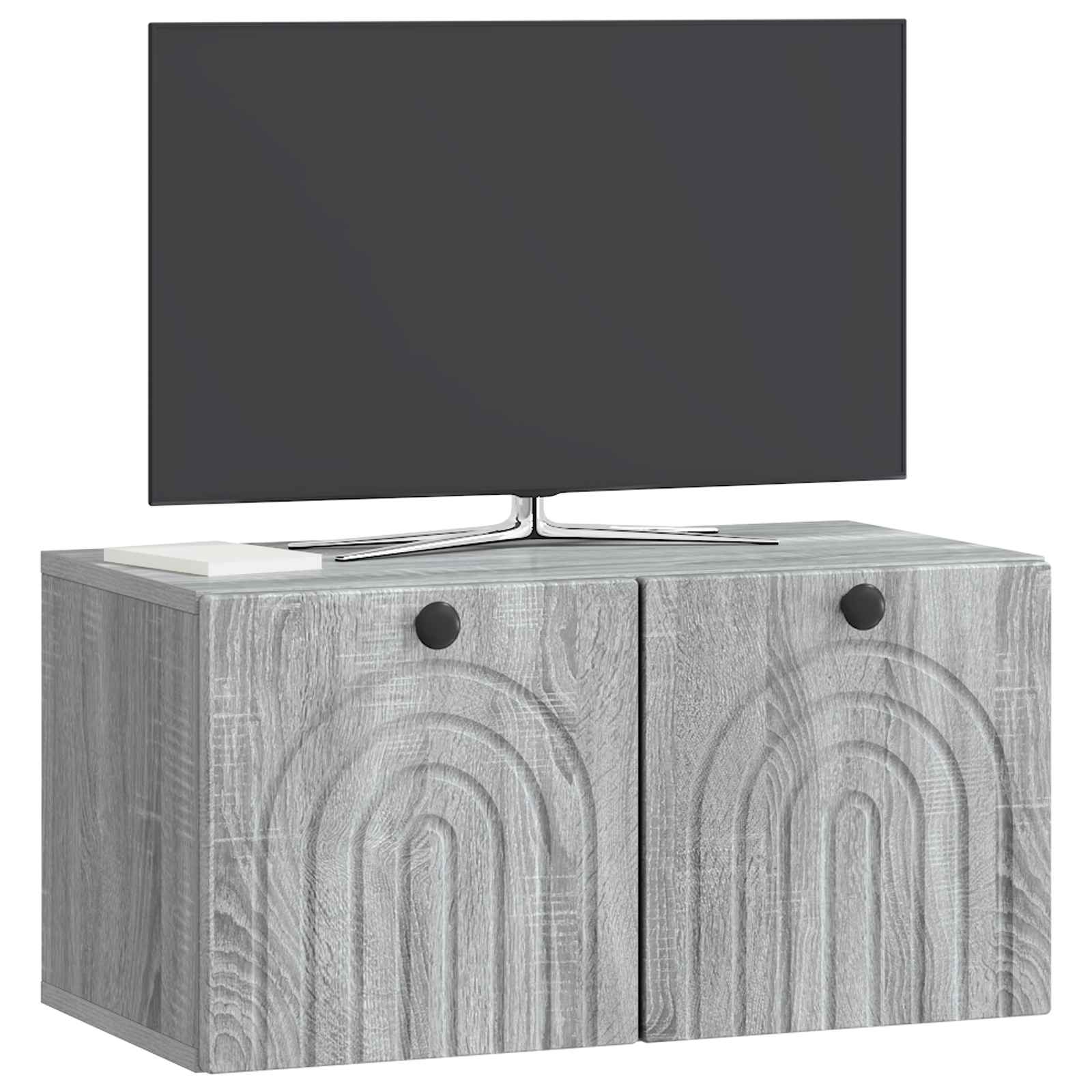 vidaXL Szafka RTV montowana na ścianie Szary Sonoma 59,5 x 31 x 30 cm