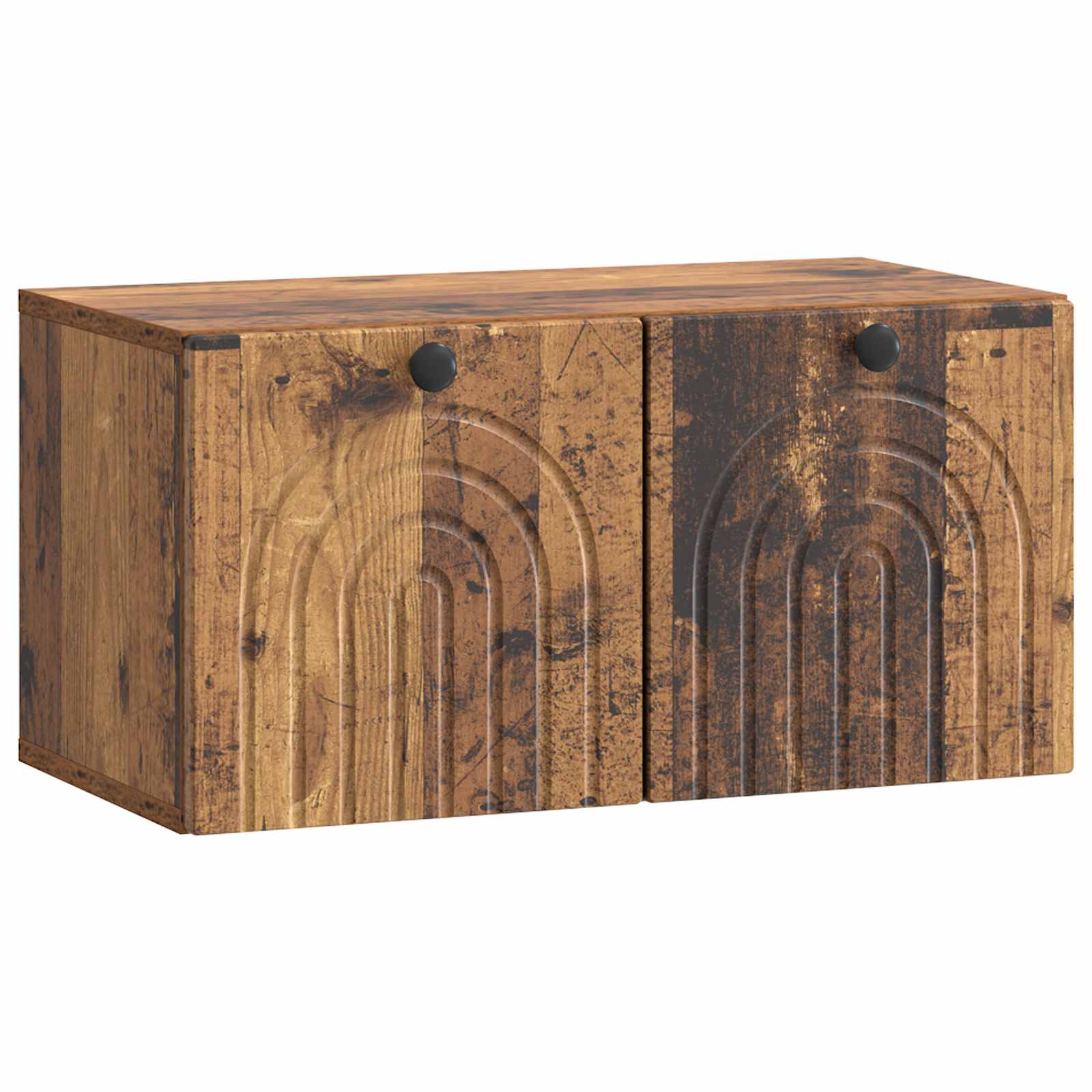 vidaXL Szafka RTV montowana na ścianie Stare drewno 59,5 x 31 x 30 cm