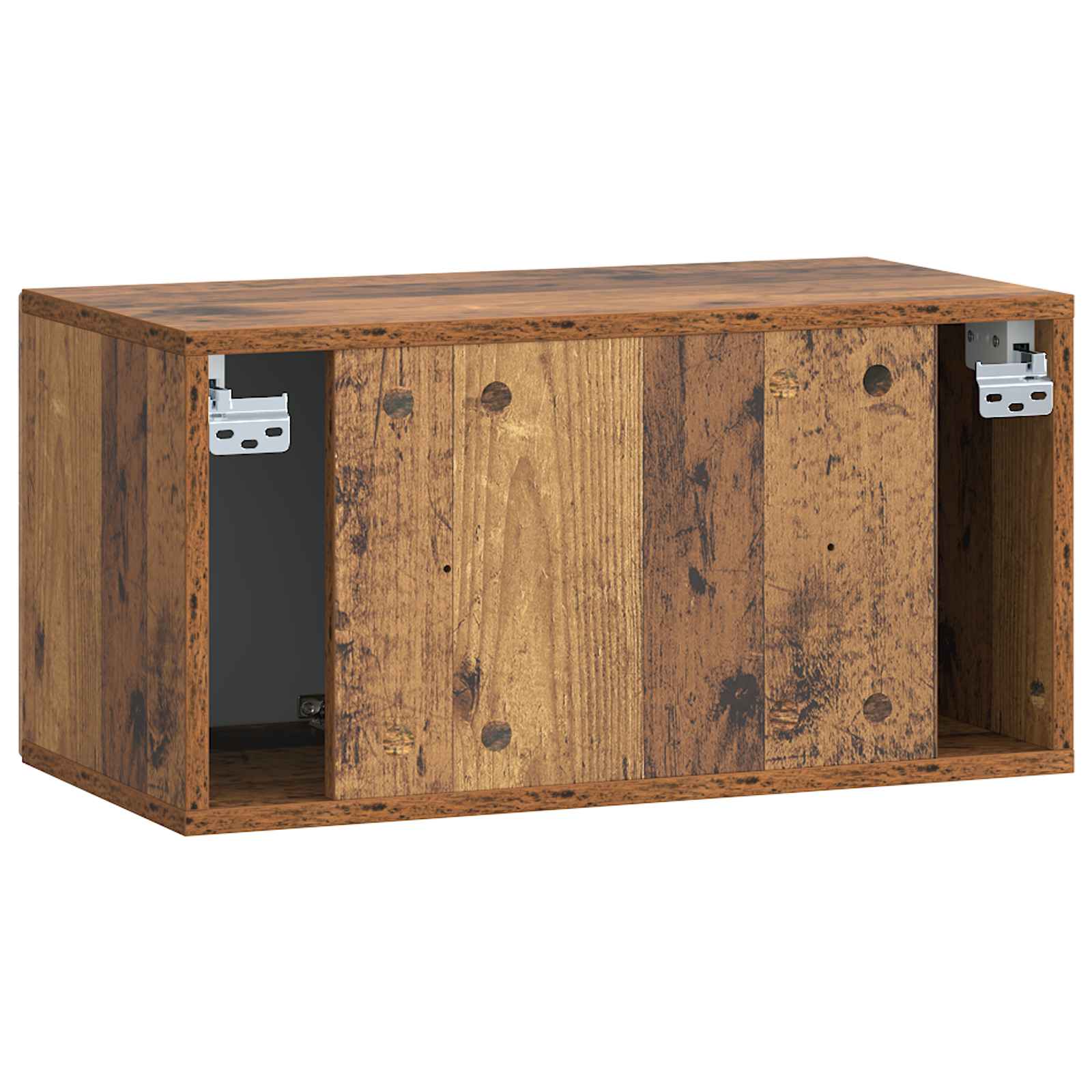 vidaXL Szafka RTV montowana na ścianie Stare drewno 59,5 x 31 x 30 cm
