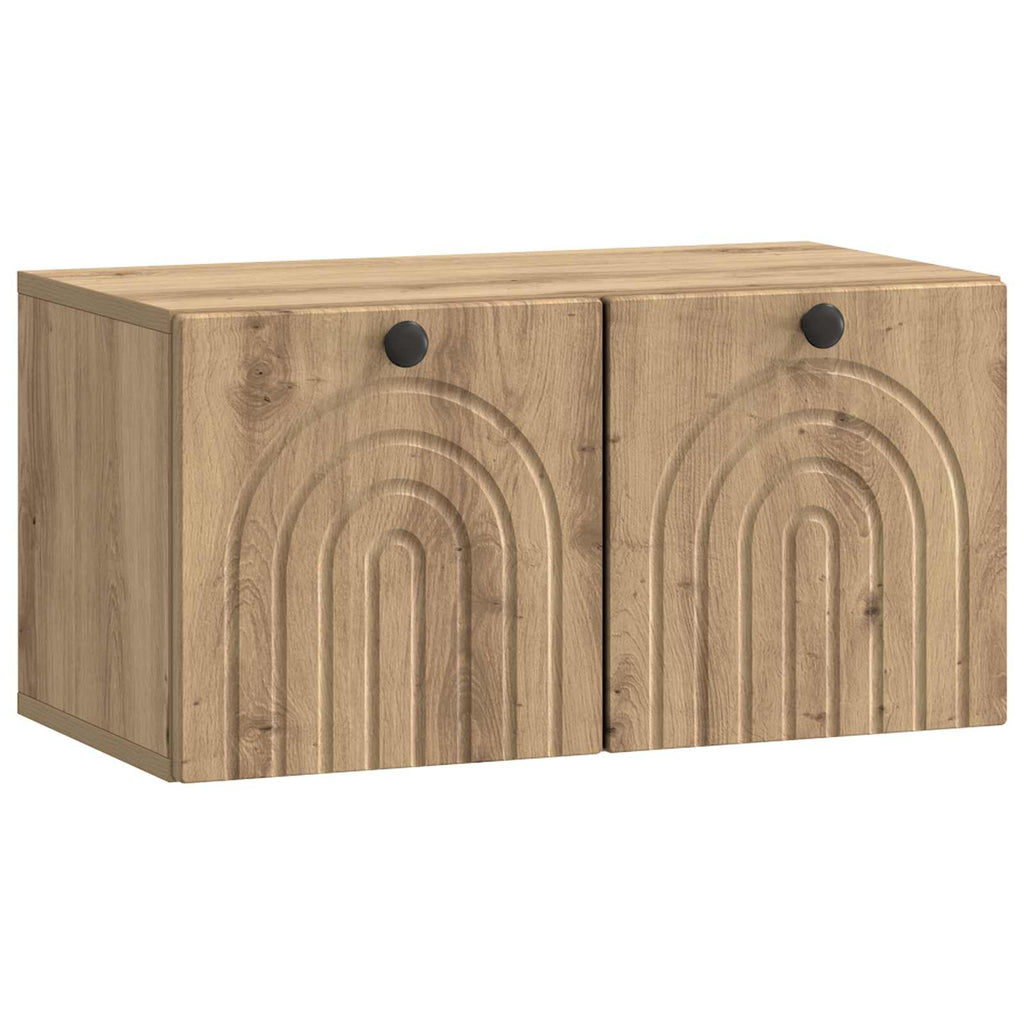 vidaXL Szafka RTV montowana na ścianie 59,5 x 31 x 30 cm Dąb artisan
