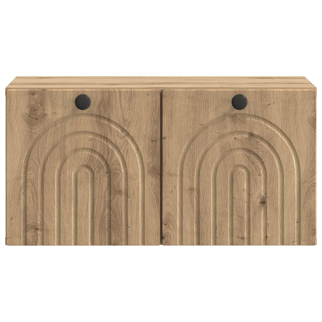 vidaXL Szafka RTV montowana na ścianie 59,5 x 31 x 30 cm Dąb artisan