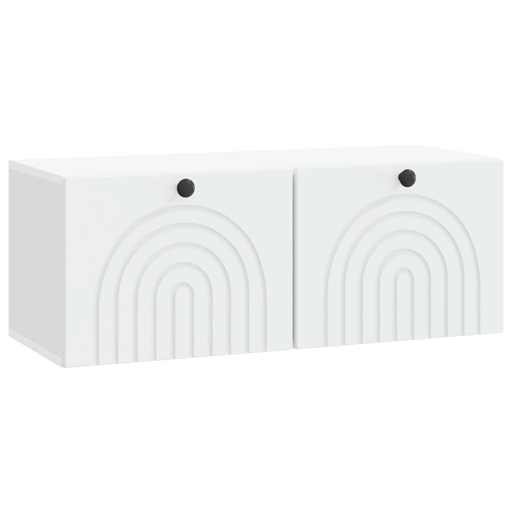 vidaXL Szafka RTV montowana na ścianie Biały 78,5 x 31 x 30 cm