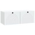 vidaXL Szafka RTV montowana na ścianie Biały 78,5 x 31 x 30 cm