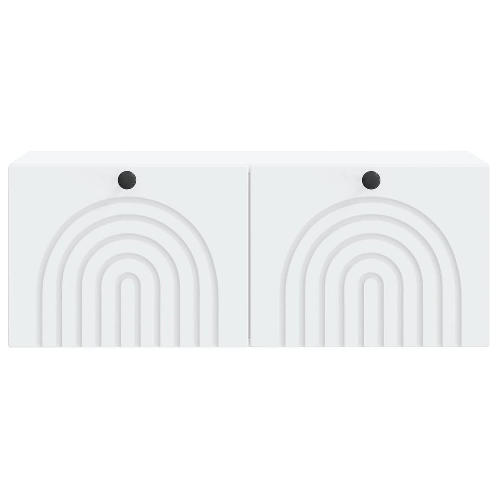 vidaXL Szafka RTV montowana na ścianie Biały 78,5 x 31 x 30 cm
