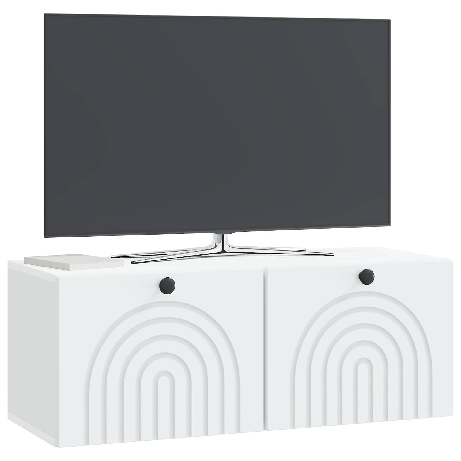 vidaXL Szafka RTV montowana na ścianie Biały 78,5 x 31 x 30 cm