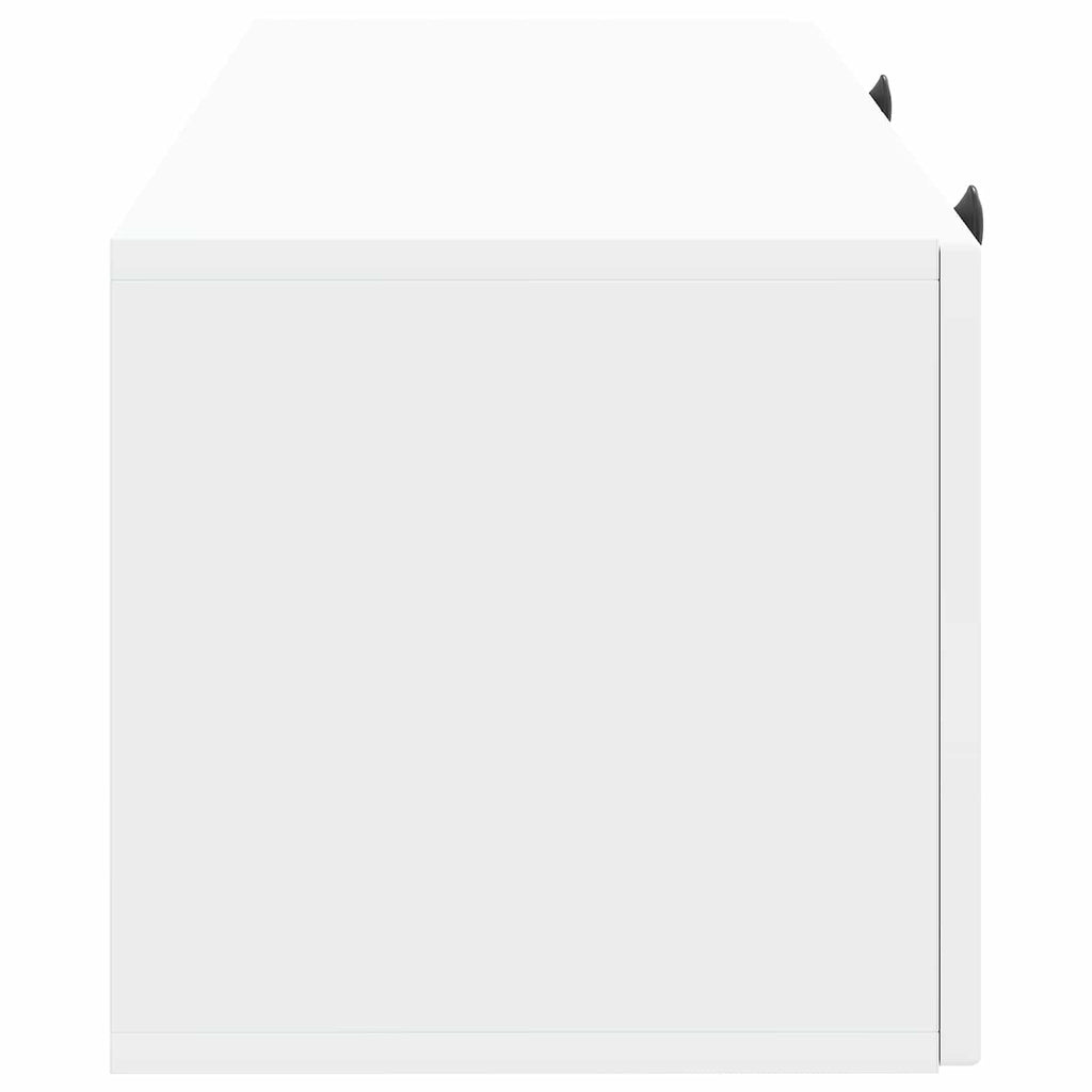 vidaXL Szafka RTV montowana na ścianie Biały 78,5 x 31 x 30 cm