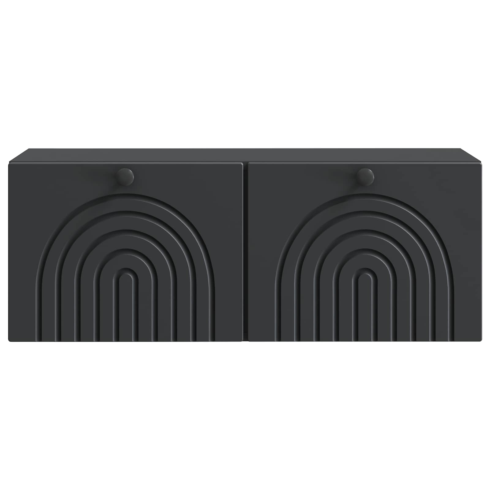 vidaXL Szafka RTV montowana na ścianie Czarny 78,5 x 31 x 30 cm