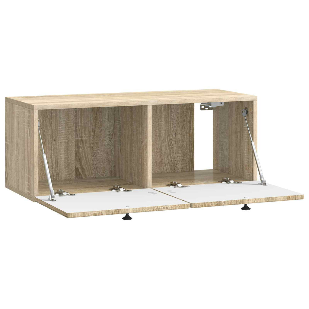 vidaXL Szafka RTV montowana na ścianie dąb Sonoma 78,5 x 31 x 30 cm