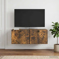 vidaXL Szafka RTV montowana na ścianie Dąb wędzony 78,5 x 31 x 30 cm
