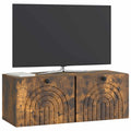 vidaXL Szafka RTV montowana na ścianie Dąb wędzony 78,5 x 31 x 30 cm