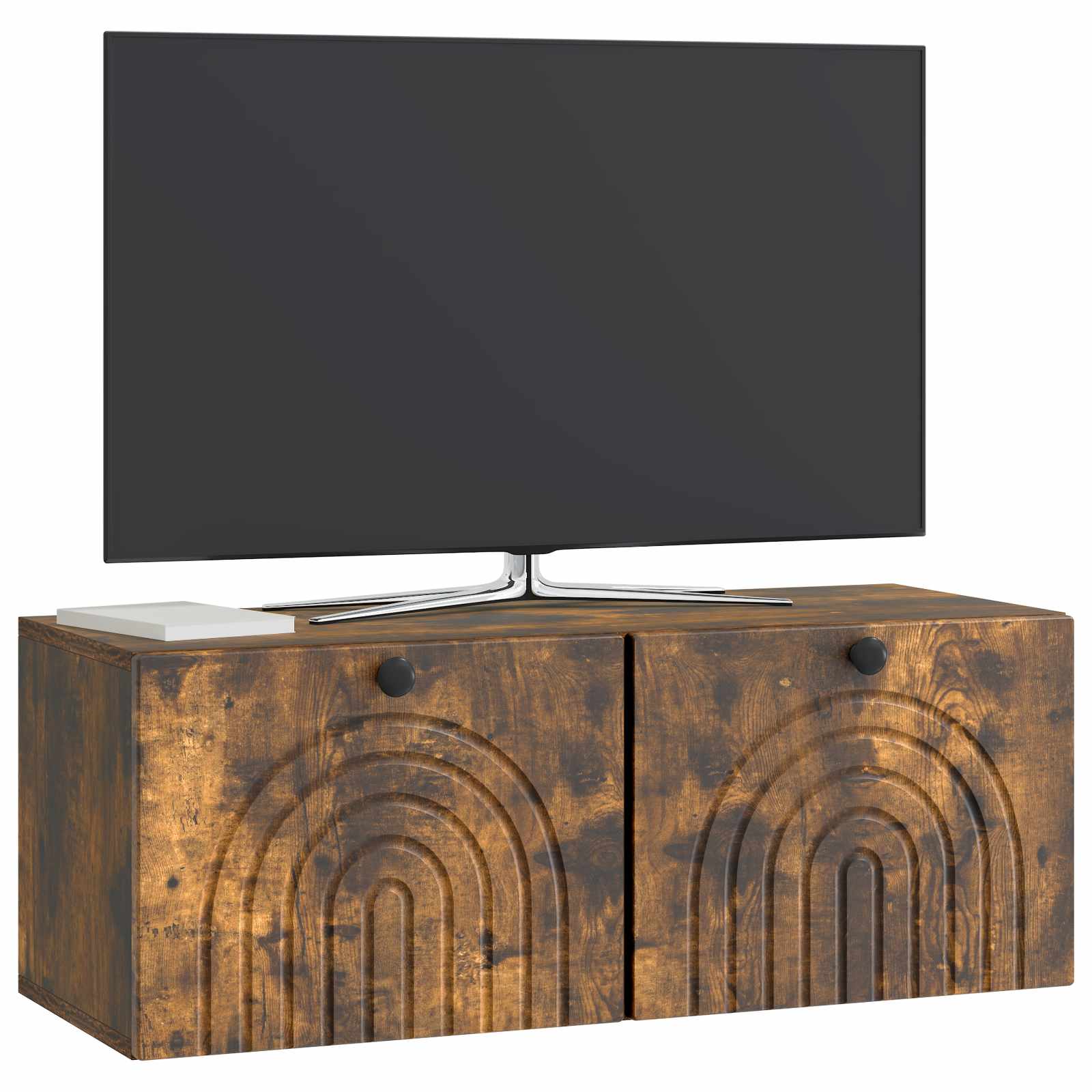 vidaXL Szafka RTV montowana na ścianie Dąb wędzony 78,5 x 31 x 30 cm