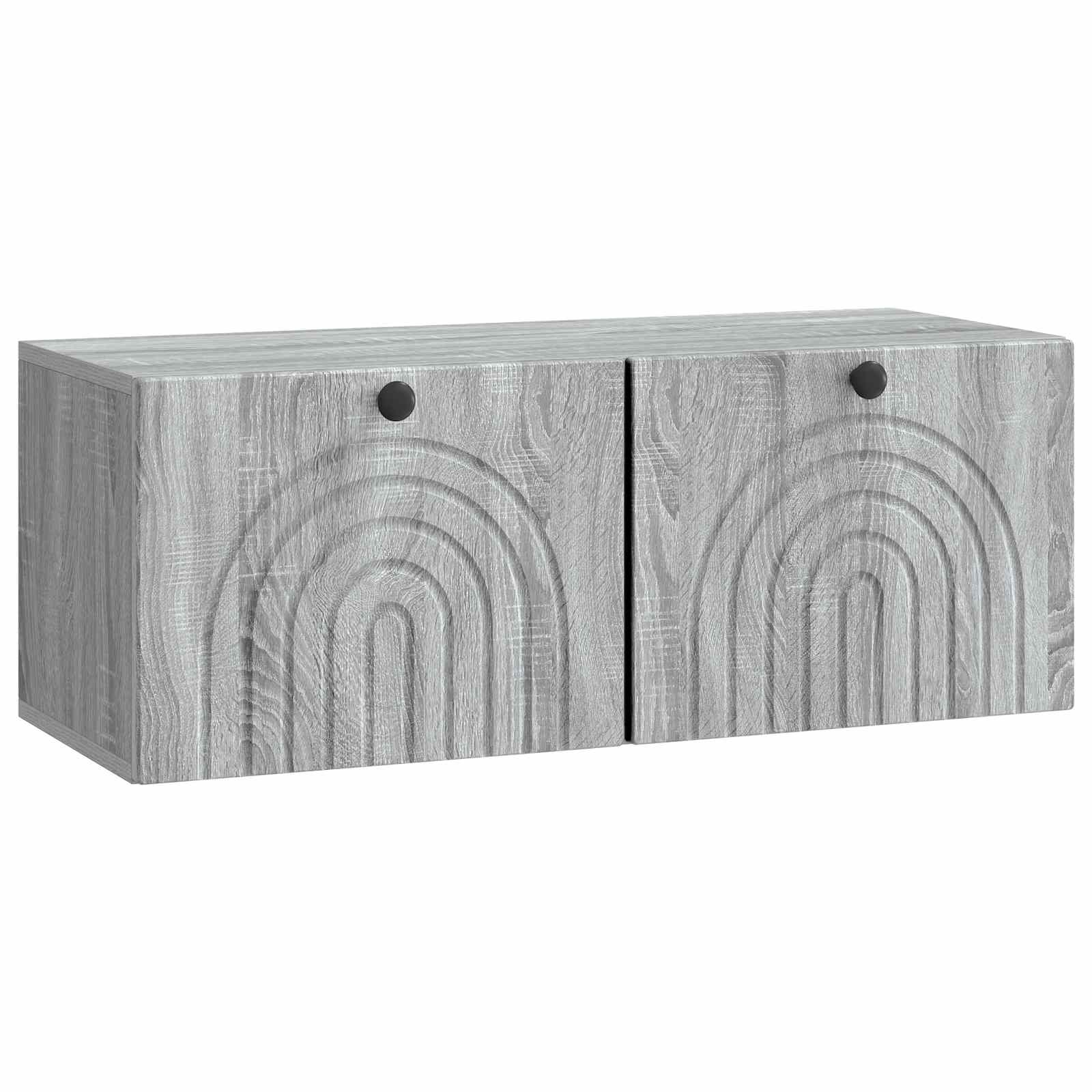 vidaXL Szafka RTV montowana na ścianie Szary Sonoma 78,5 x 31 x 30 cm