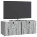 vidaXL Szafka RTV montowana na ścianie Szary Sonoma 78,5 x 31 x 30 cm