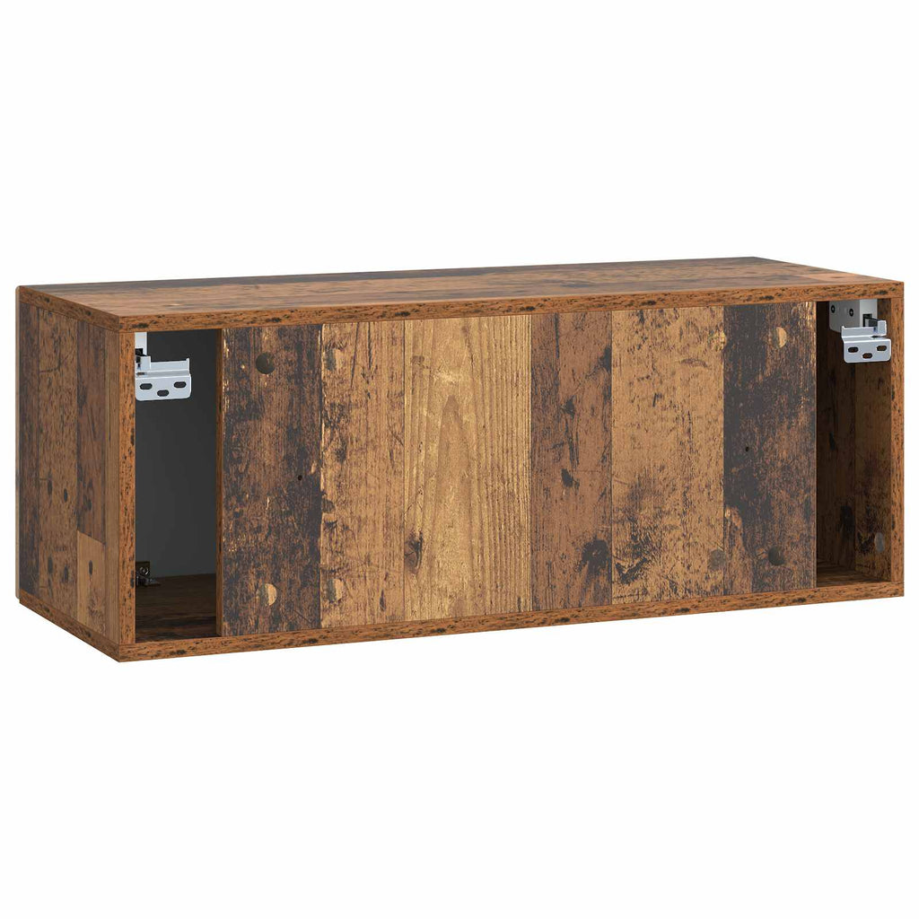 vidaXL Szafka RTV montowana na ścianie Stare drewno 78,5 x 31 x 30 cm