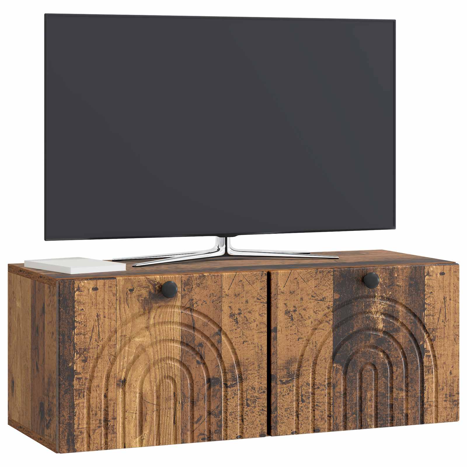 vidaXL Szafka RTV montowana na ścianie Stare drewno 78,5 x 31 x 30 cm