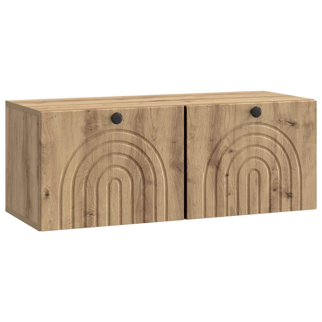 vidaXL Szafka RTV montowana na ścianie 78,5 x 31 x 30 cm Dąb artisan