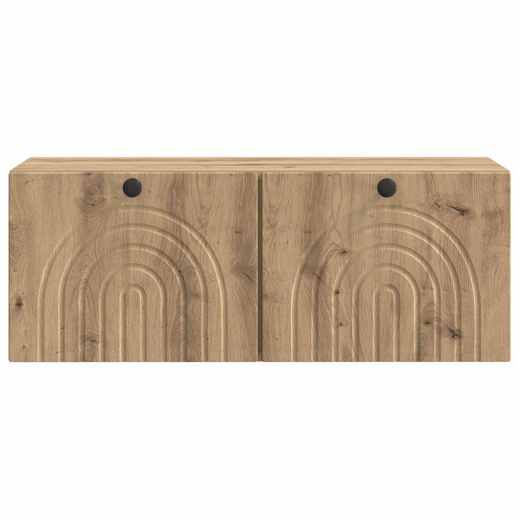 vidaXL Szafka RTV montowana na ścianie 78,5 x 31 x 30 cm Dąb artisan