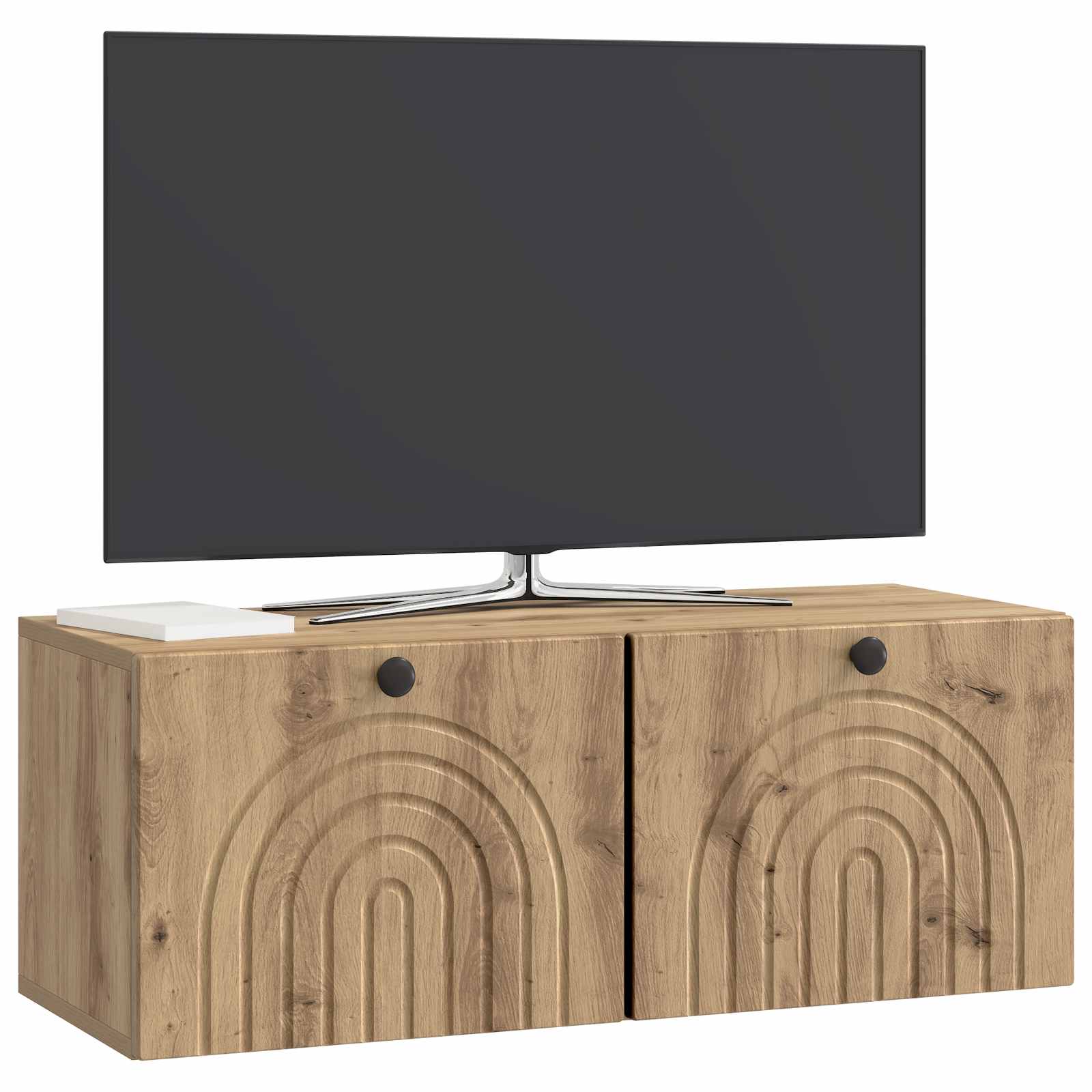 vidaXL Szafka RTV montowana na ścianie 78,5 x 31 x 30 cm Dąb artisan