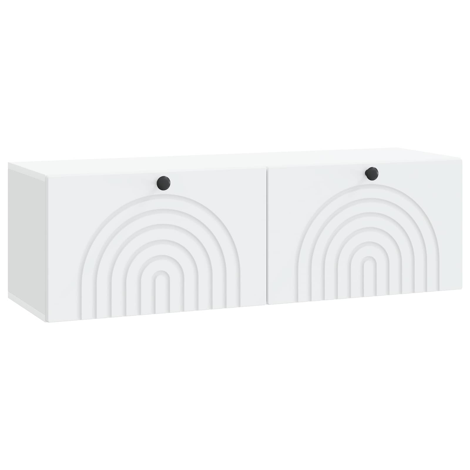 vidaXL Szafka RTV montowana na ścianie Biały 98 x 31 x 30 cm