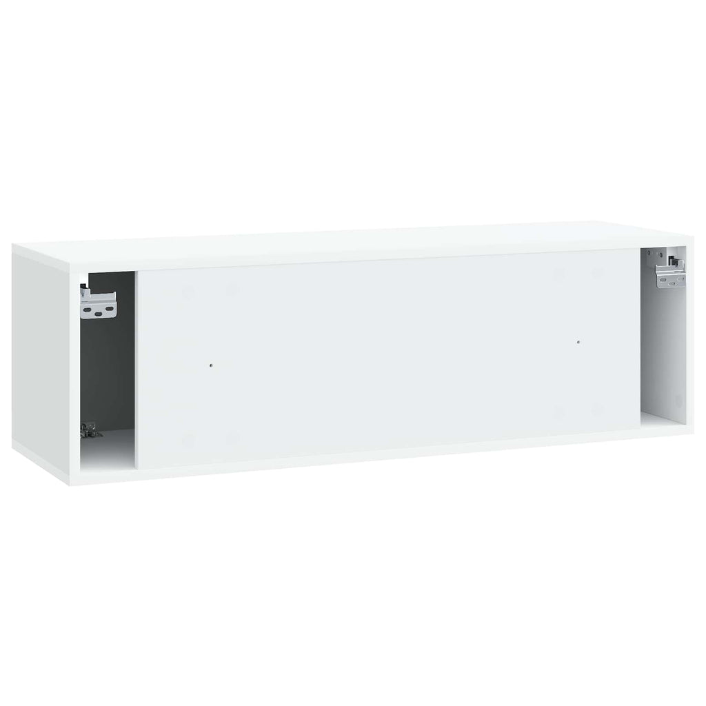 vidaXL Szafka RTV montowana na ścianie Biały 98 x 31 x 30 cm