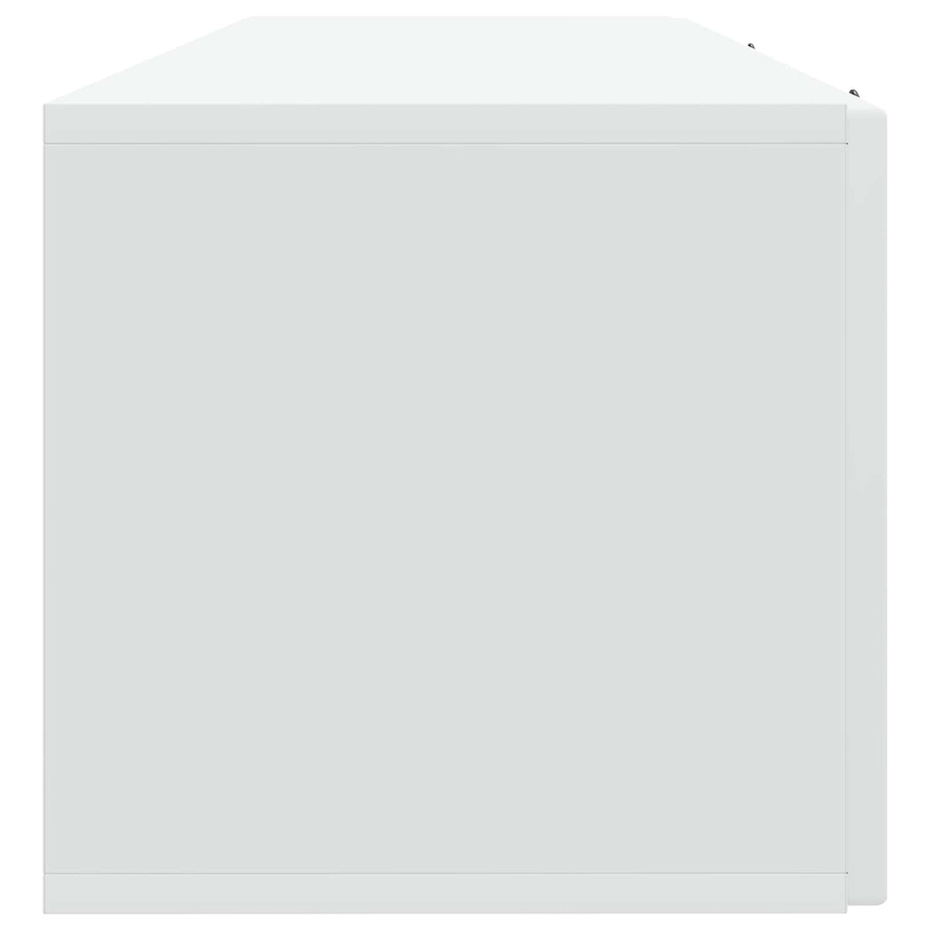 vidaXL Szafka RTV montowana na ścianie Biały 98 x 31 x 30 cm