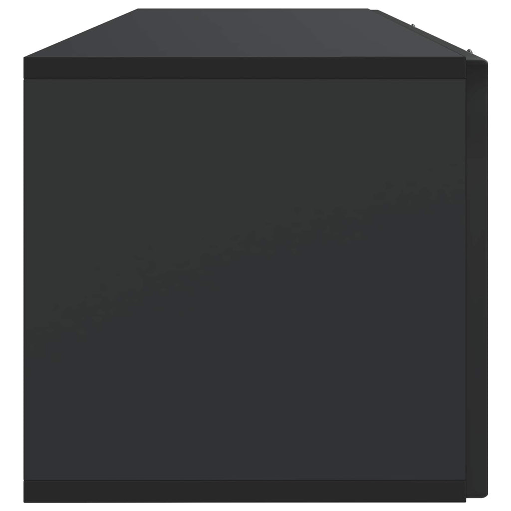vidaXL Szafka RTV montowana na ścianie Czarny 98 x 31 x 30 cm