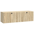vidaXL Szafka RTV montowana na ścianie dąb Sonoma 98 x 31 x 30 cm