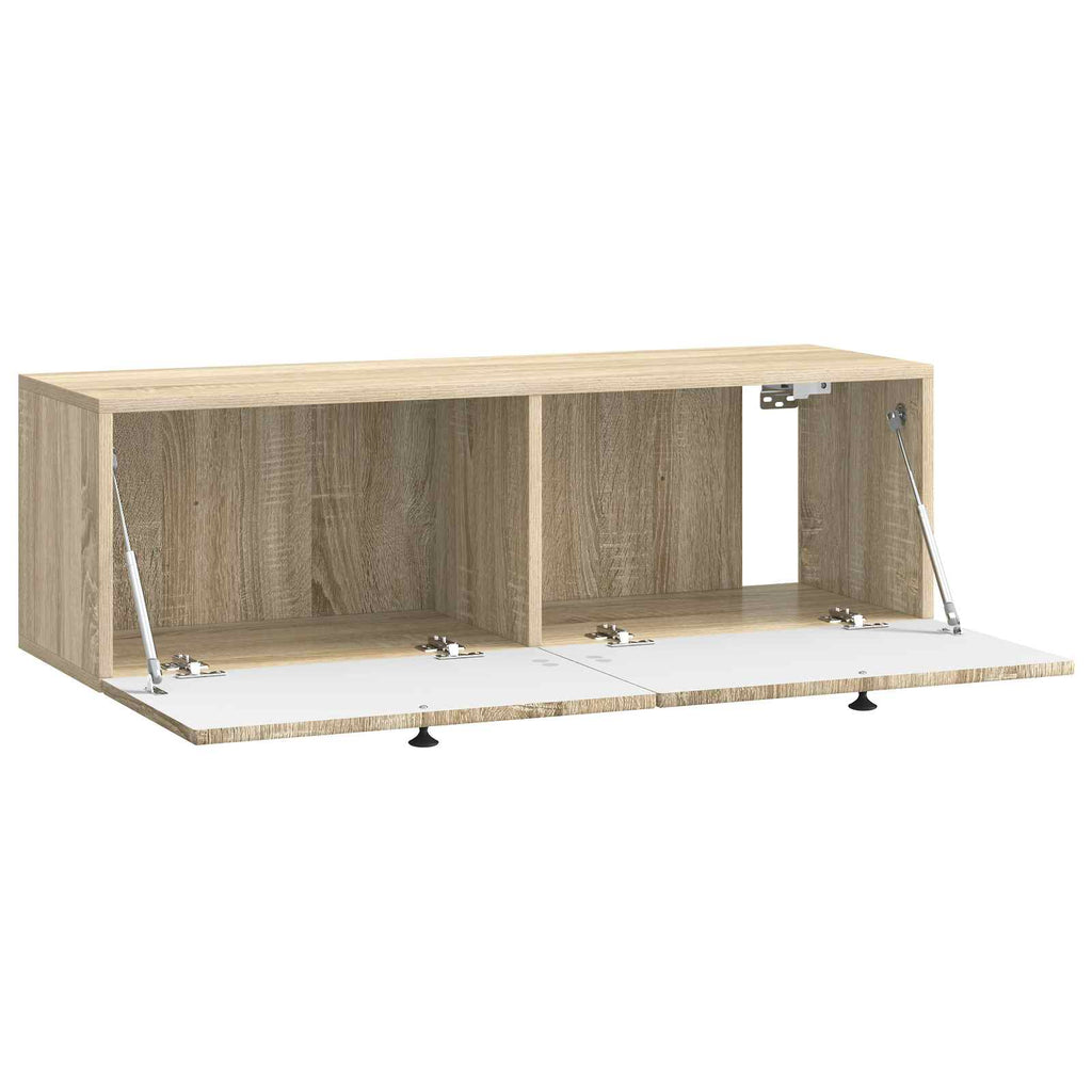 vidaXL Szafka RTV montowana na ścianie dąb Sonoma 98 x 31 x 30 cm