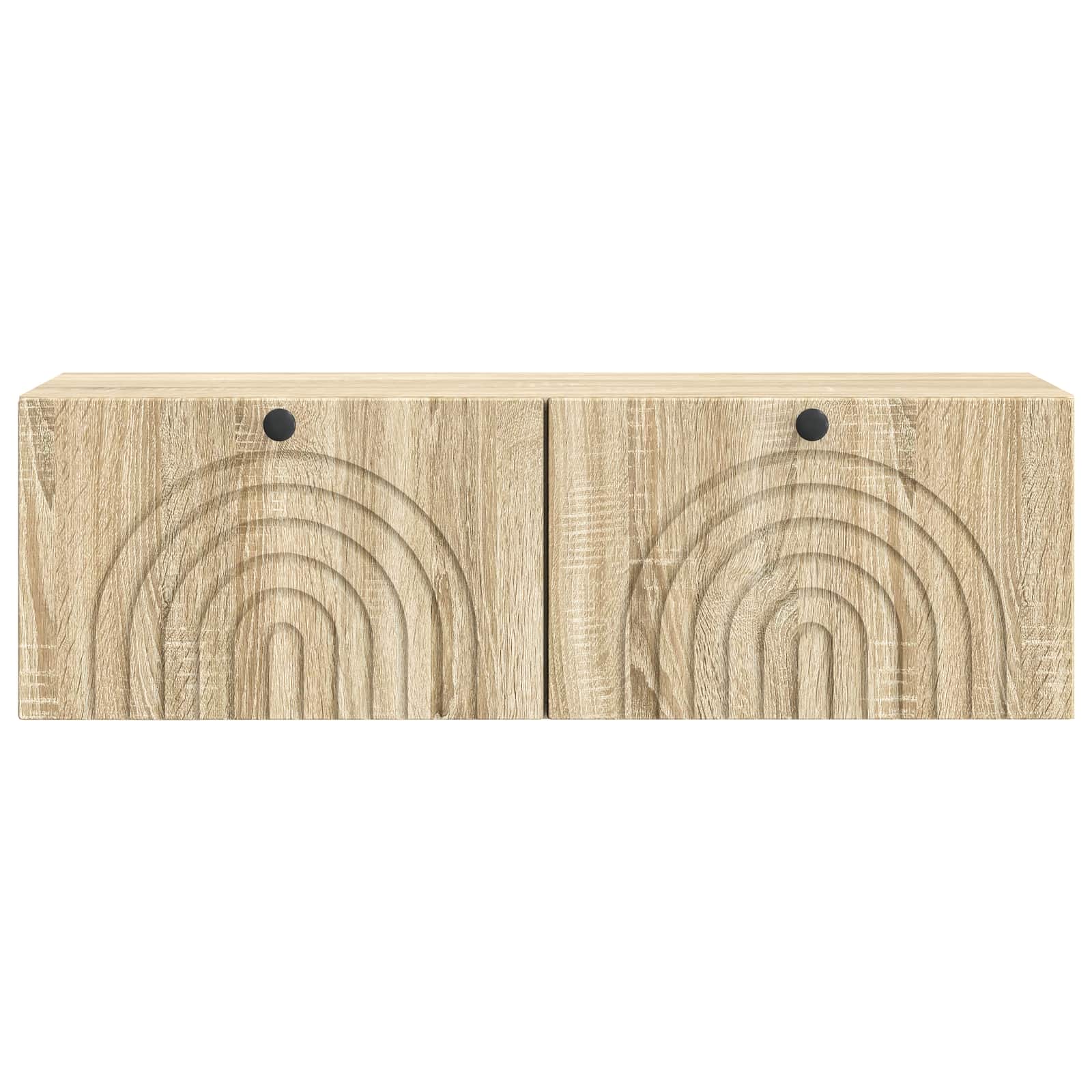 vidaXL Szafka RTV montowana na ścianie dąb Sonoma 98 x 31 x 30 cm