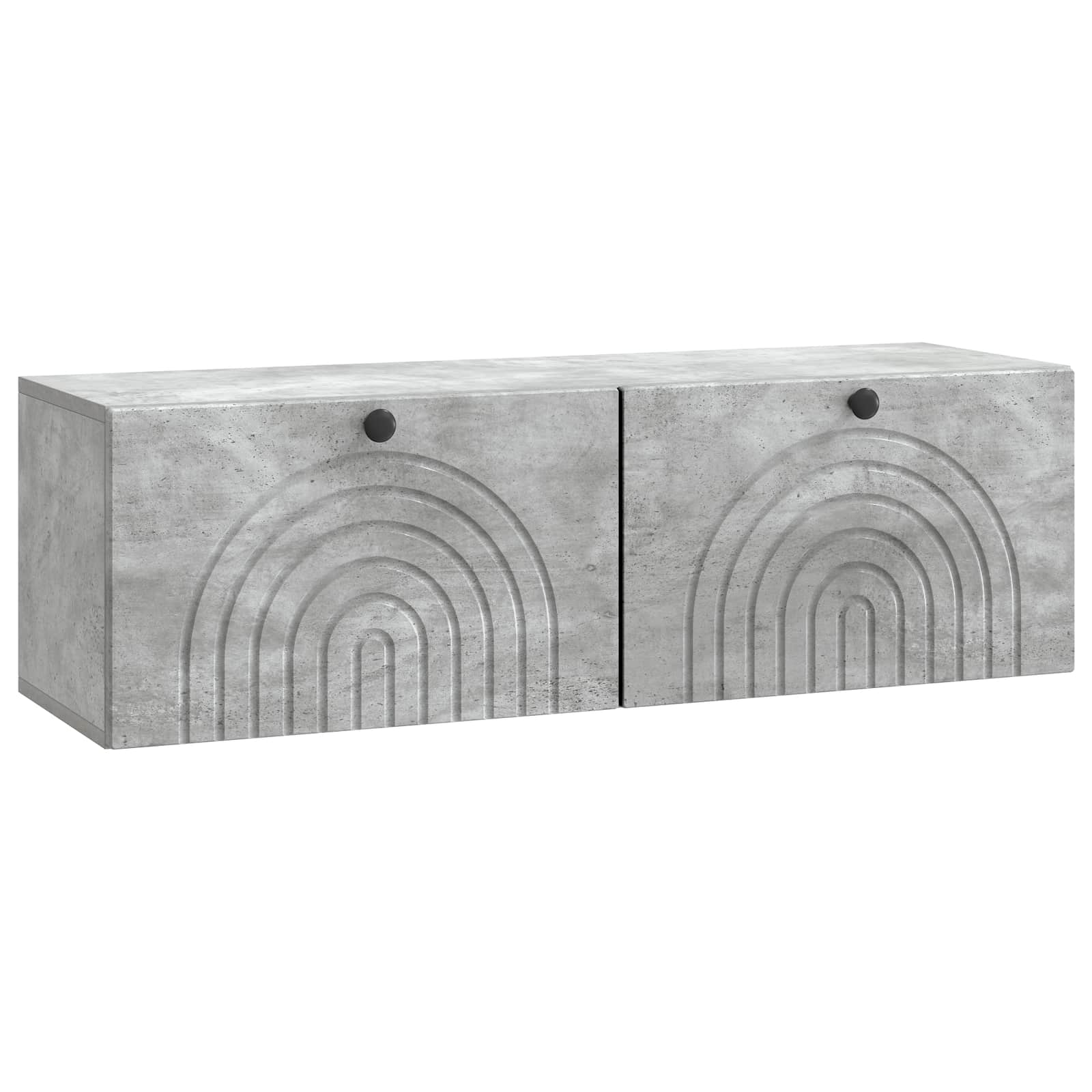 vidaXL Szafka RTV montowana na ścianie Betonowy szary 98 x 31 x 30 cm