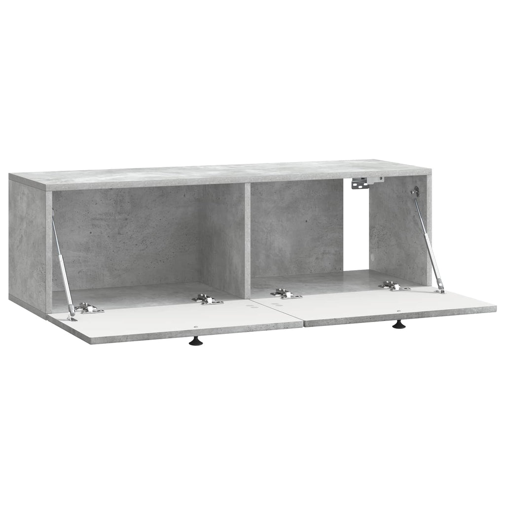 vidaXL Szafka RTV montowana na ścianie Betonowy szary 98 x 31 x 30 cm