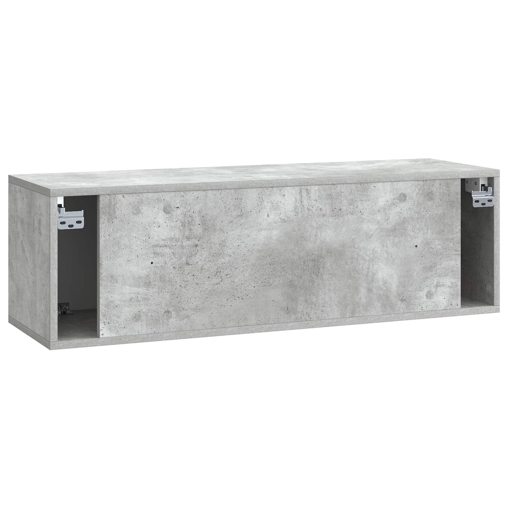 vidaXL Szafka RTV montowana na ścianie Betonowy szary 98 x 31 x 30 cm