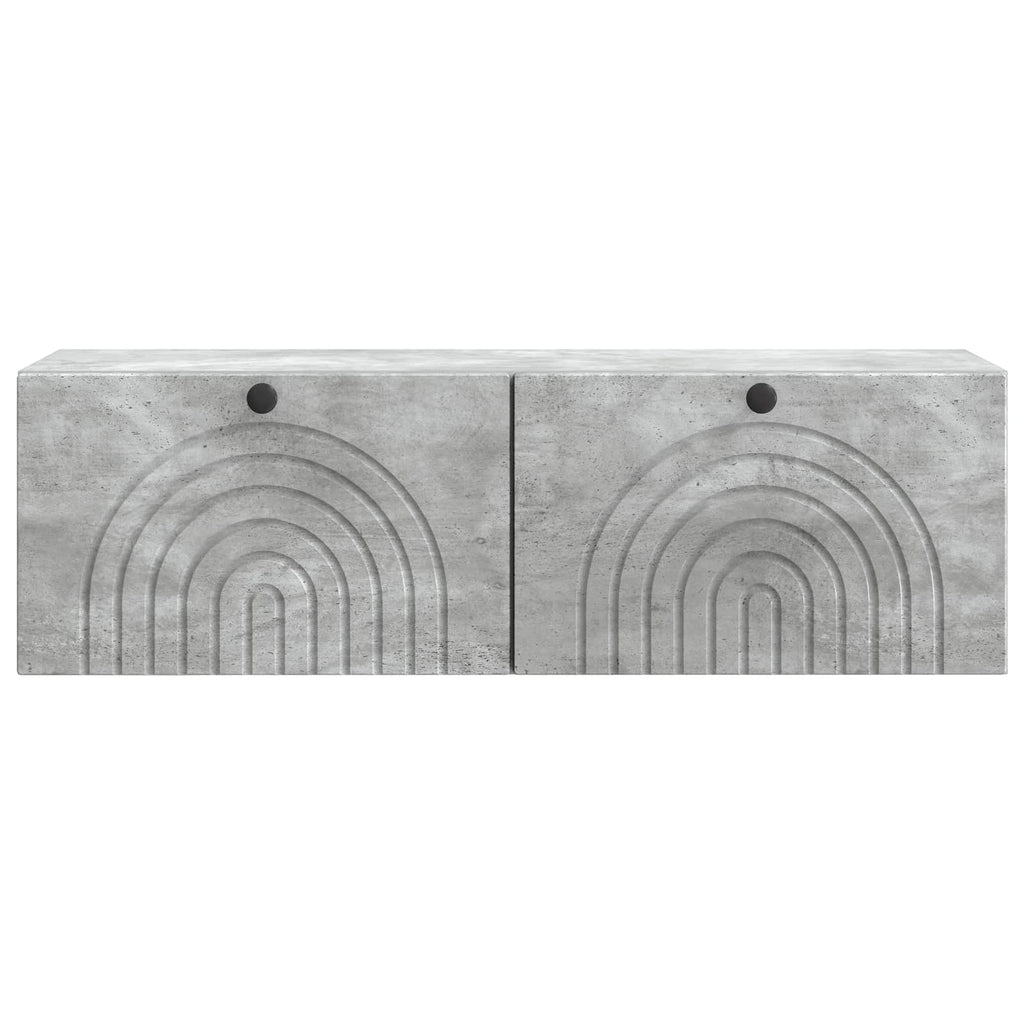 vidaXL Szafka RTV montowana na ścianie Betonowy szary 98 x 31 x 30 cm