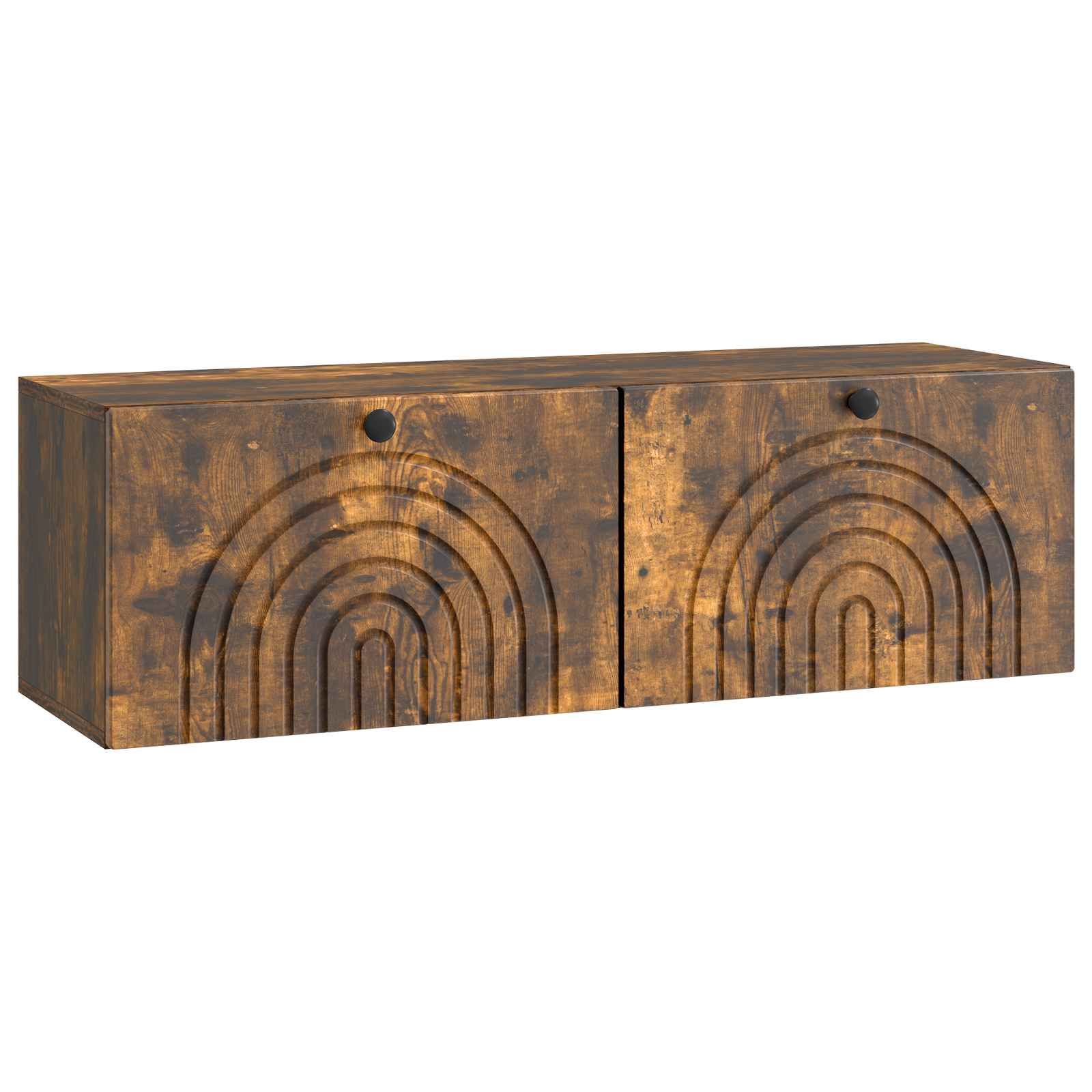 vidaXL Szafka RTV montowana na ścianie Dąb wędzony 98 x 31 x 30 cm