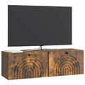 vidaXL Szafka RTV montowana na ścianie Dąb wędzony 98 x 31 x 30 cm