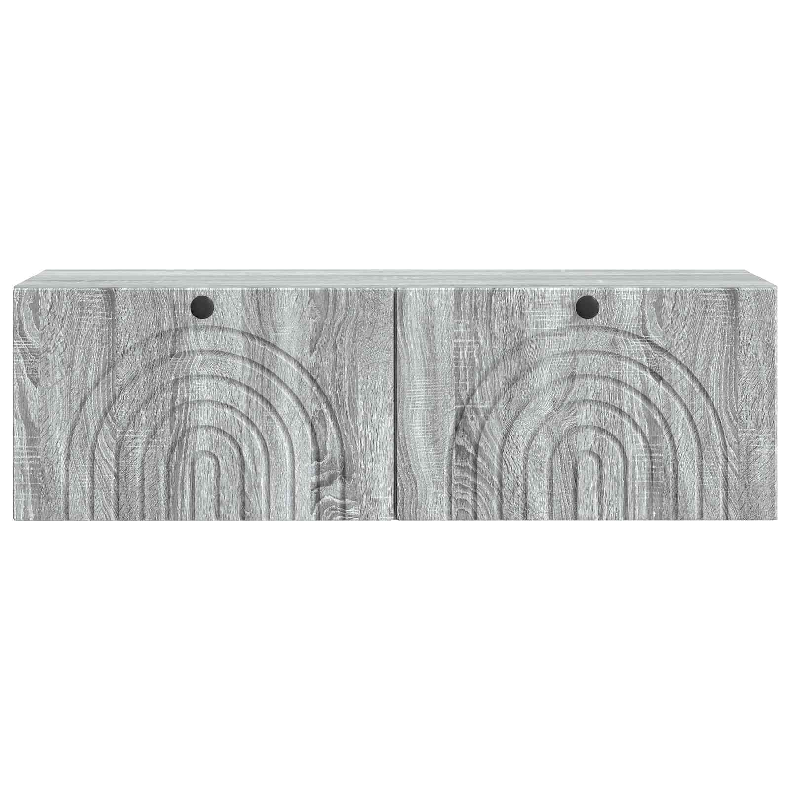 vidaXL Szafka RTV montowana na ścianie Szary Sonoma 98 x 31 x 30 cm
