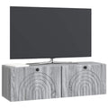 vidaXL Szafka RTV montowana na ścianie Szary Sonoma 98 x 31 x 30 cm
