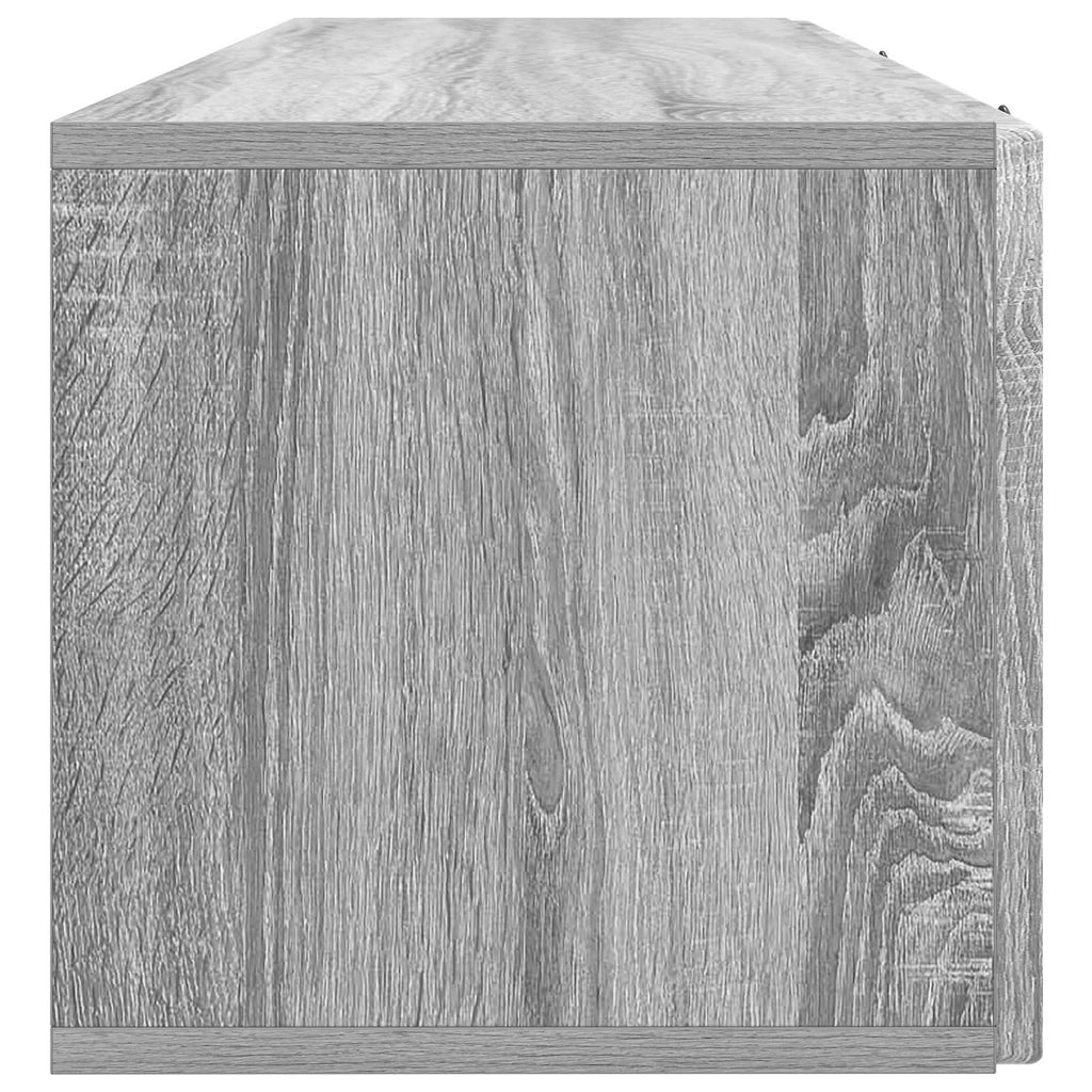 vidaXL Szafka RTV montowana na ścianie Szary Sonoma 98 x 31 x 30 cm
